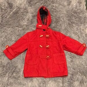 Vintage Fieldstone Clothing Cozy Red Kids Wool Coat